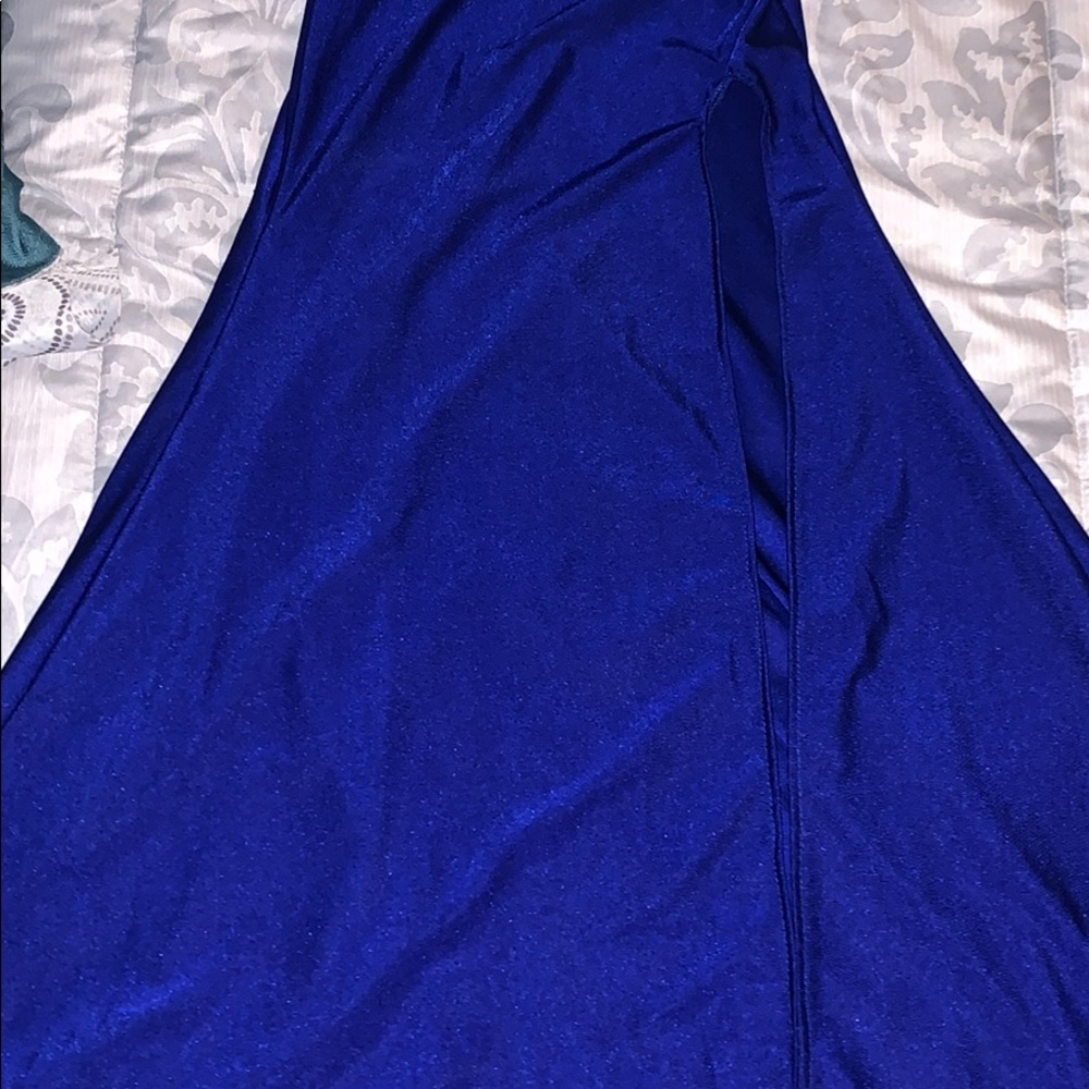 Navy blue lace top dress - Picture 3 of 3
